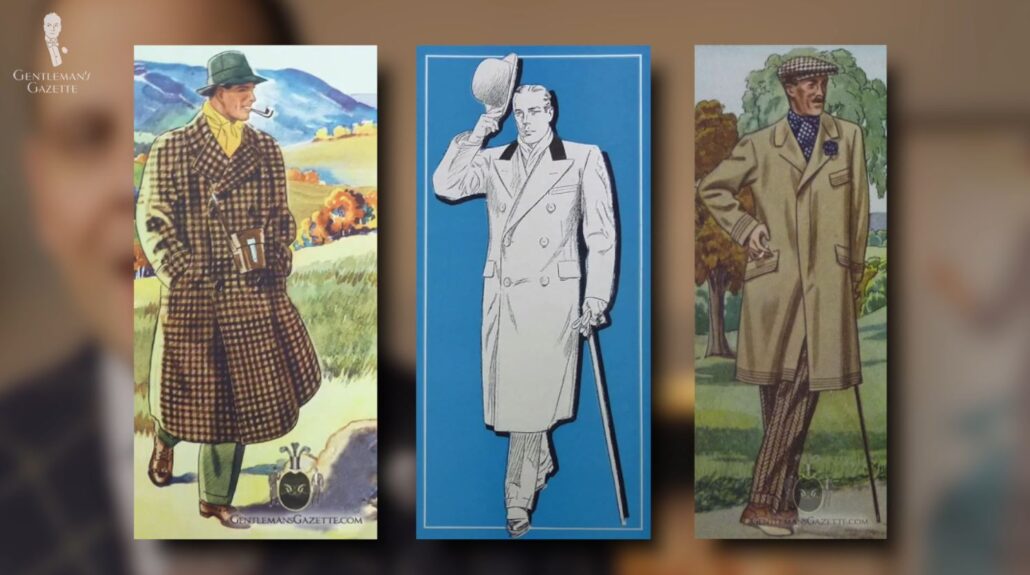 Some classic versions of the overcoat