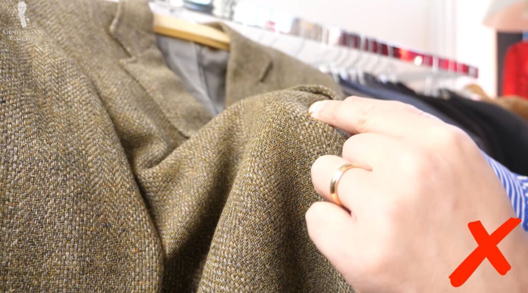 Loose threads are a common flaw in vintage garments