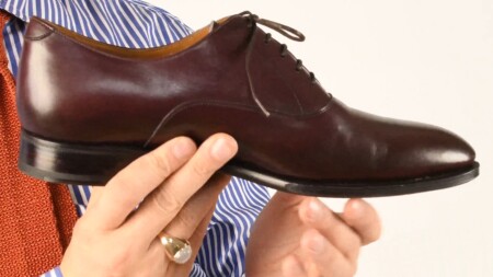 A photograph of a oxblood Oxford shoes by Meermin