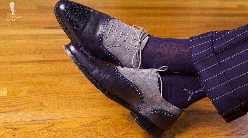 Spectator Shoes Fb A pair of spectator shoes as worn by Raphael