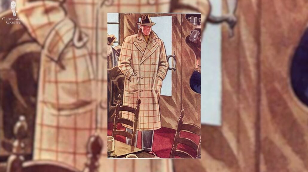 The Old Apparel Arts drawing similar to the vintage Trumpeter teller coat 
