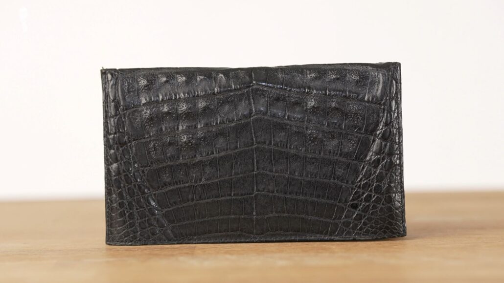 A wallet made of alligator leather