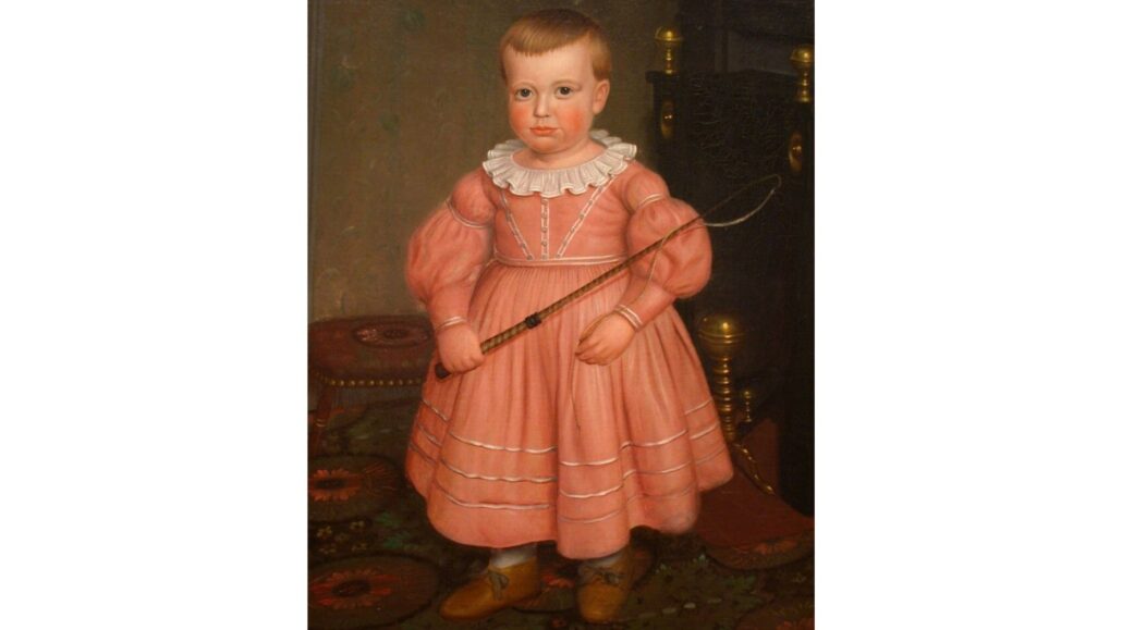 Until last century, boys wore dress-like garments in their early years. Pink was also a color associated for a long time with male children.