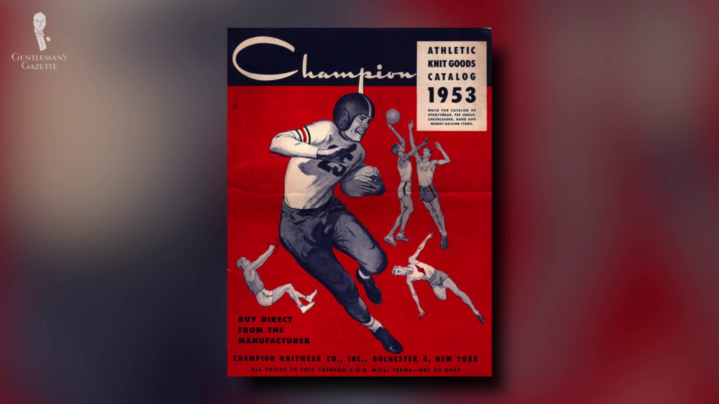 "Champion" was commissioned by the University of Michigan in 1934 to create one of the first lines of collegiate wear. (Image credit: Pinterest)