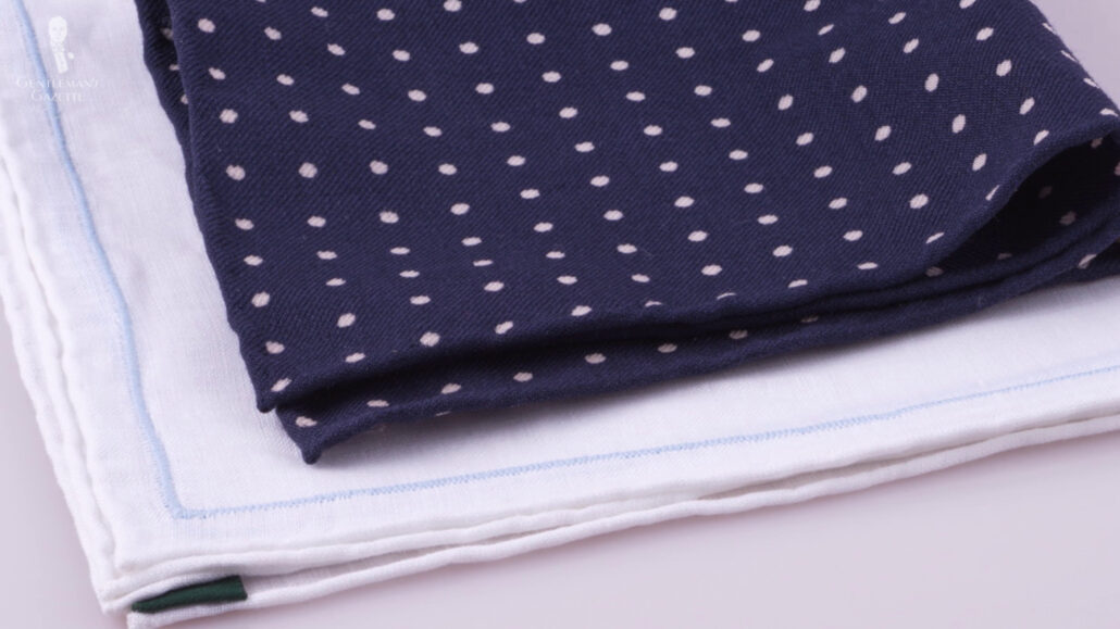 Consider the fabric of your pocket square to ensure that it is properly sized.