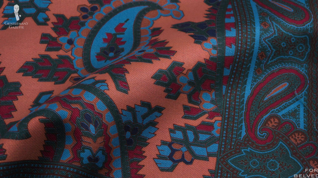 Madder silk is an especially good option for rich but subtle colors and neat but intricate designs.