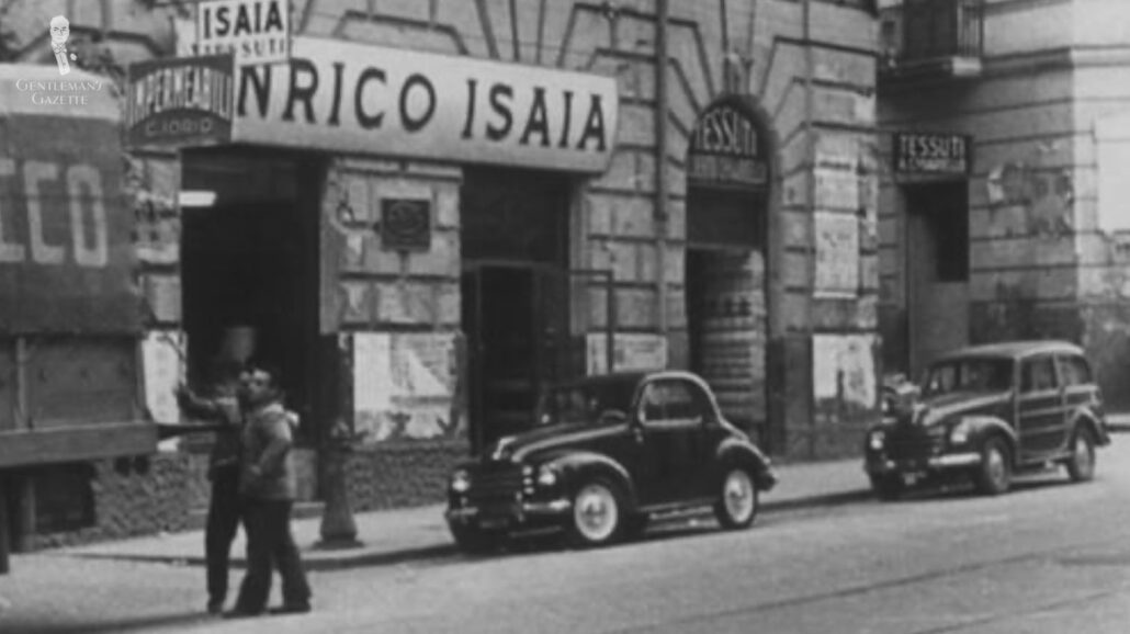 The old Isaia store in Casalnuovo [Image Credit: Isaia]