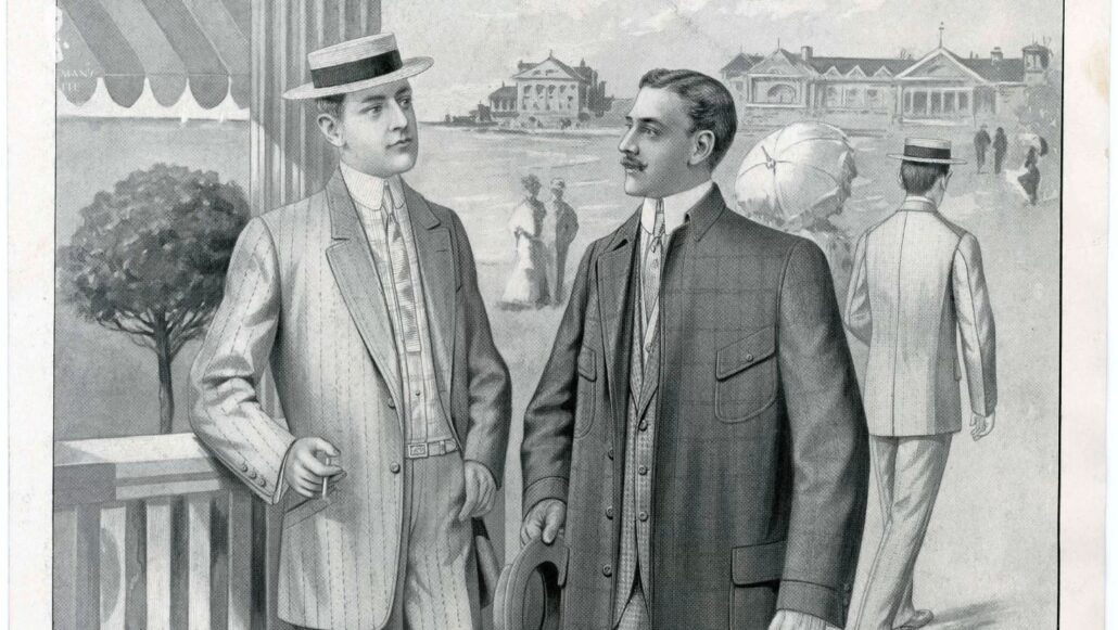 Gentlemen in the 1930s wearing shirts with detachable collars