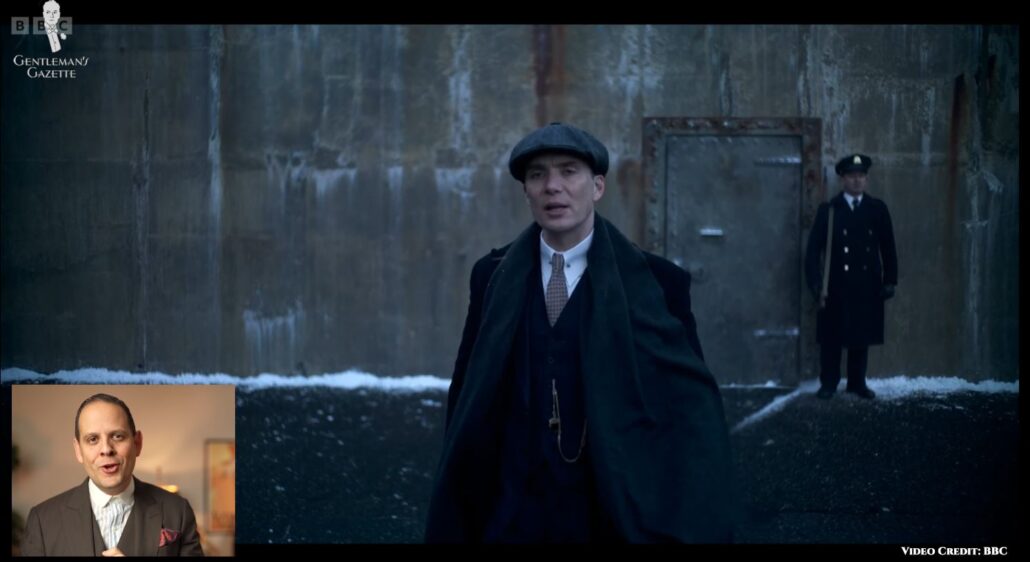 One of Tommy Shelby's outfits in Season 6 displaying a distinct change in styling and accessories [Image Credit: BBC]