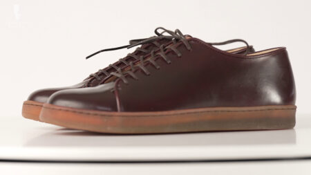 Well-maintained cordovan leather shoes will stand up to years of wear.
