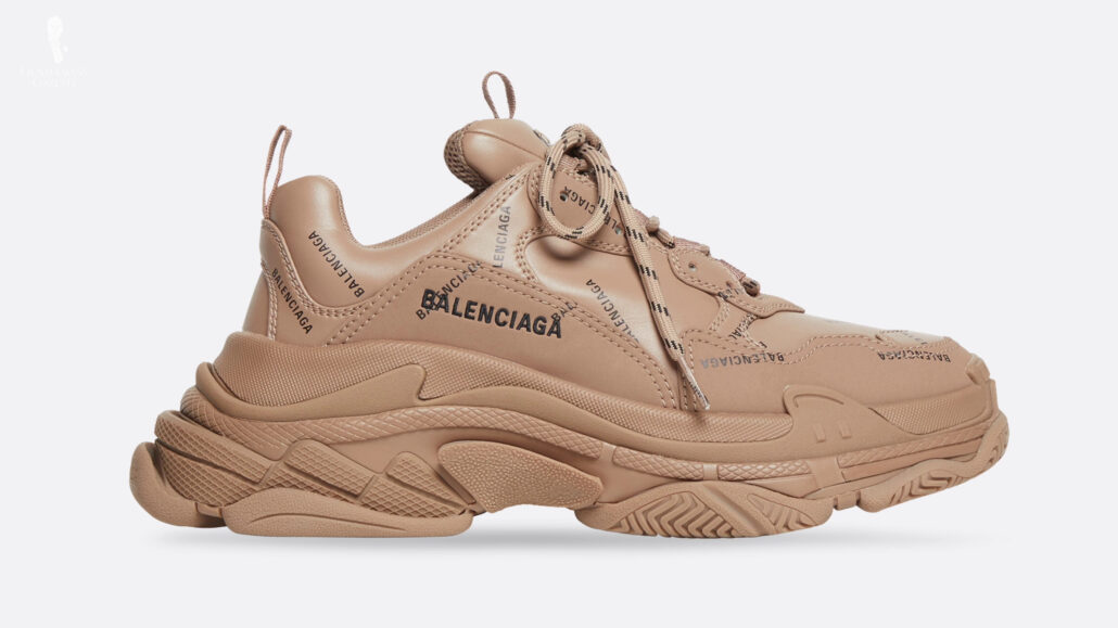 Balenciaga Triple S line - named for its complex, three-layer, outsole.