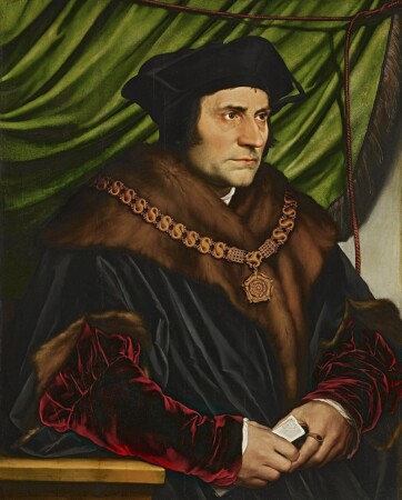 Portrait of Sir Thomas More (1527) by Hans Holbein the Younger. Via Wikimedia.