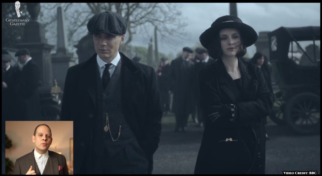 A pocket watch with gold chain as seen on Tommy Shelby [Image Credit: BBC]
