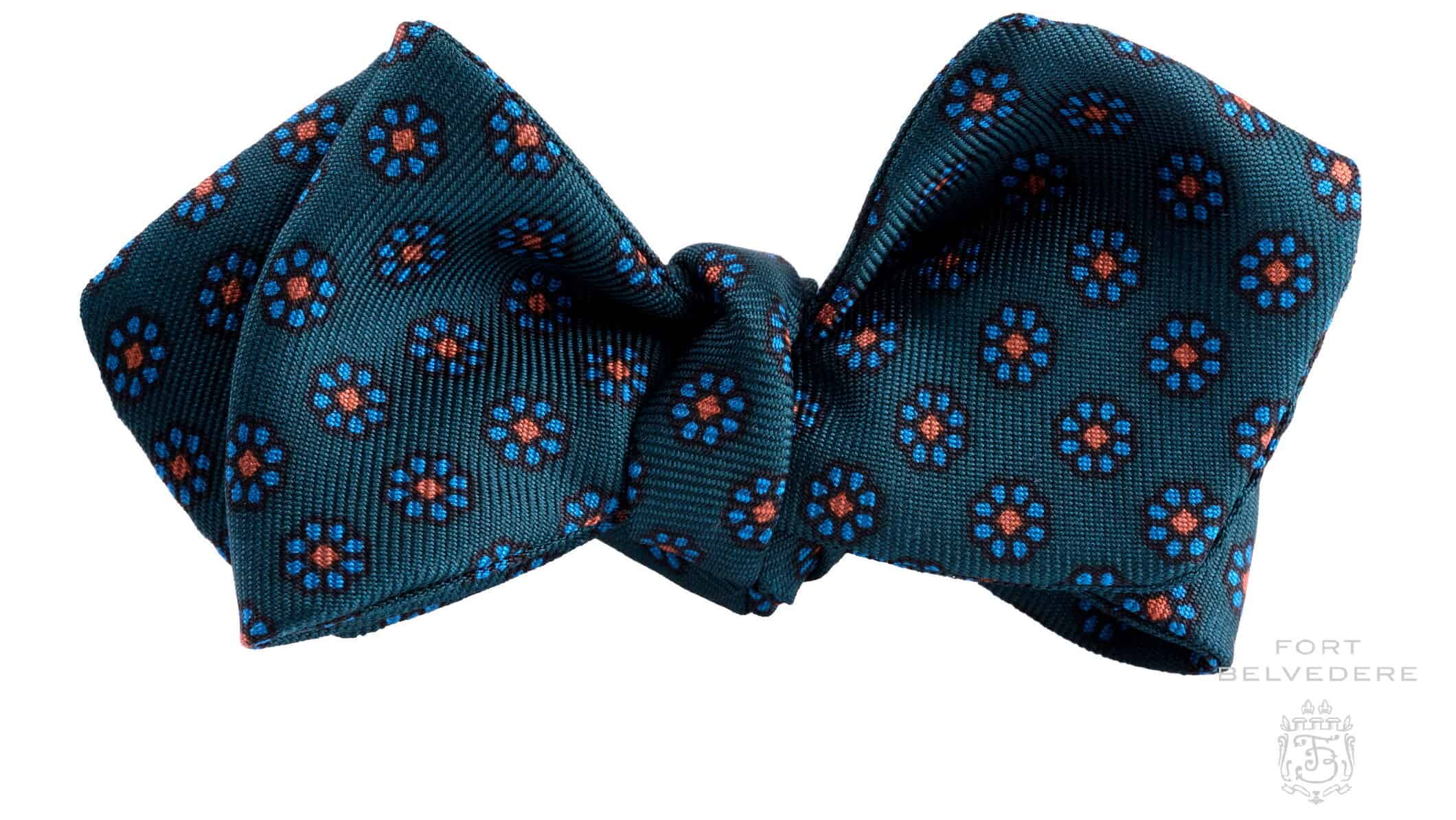 Choose Men's or Boys New Orange With Black Dots Clip-On Cotton Bow Tie 