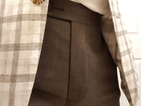 Brown fresco trousers