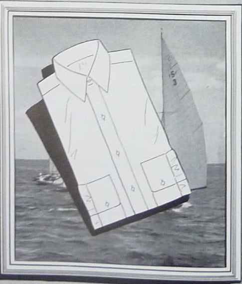 Illustration of a classic point collar