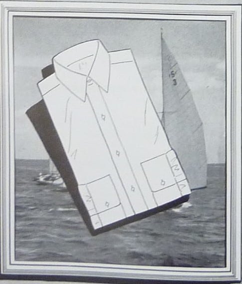 Point Collar From Apparel Arts 1933 34 Illustration of a classic point collar