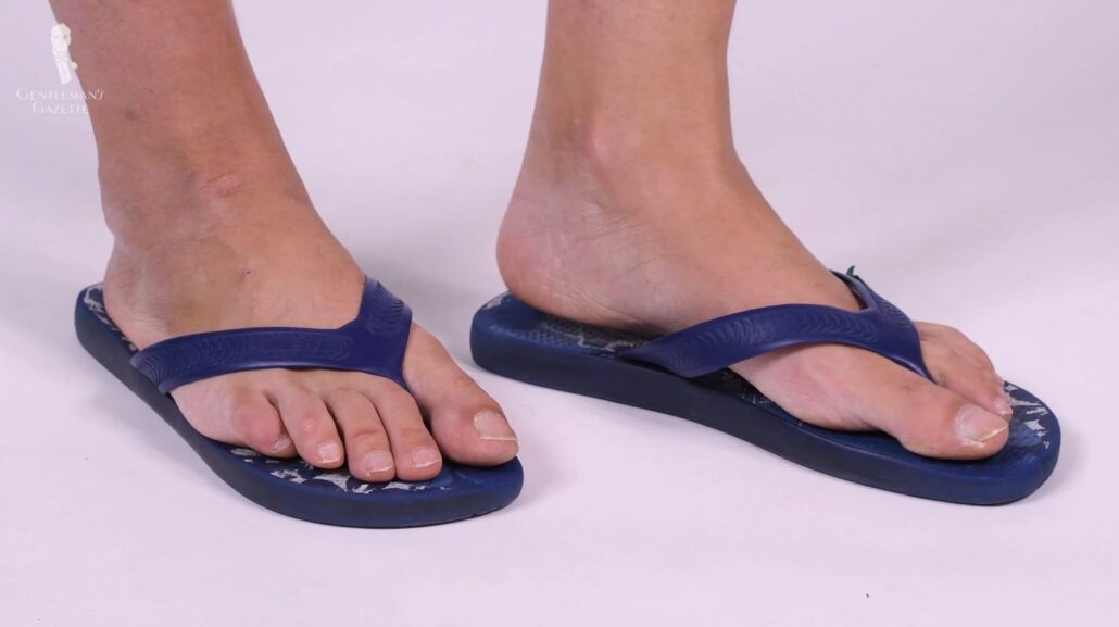 Flipflops are marketed to be suitable for all-day wear