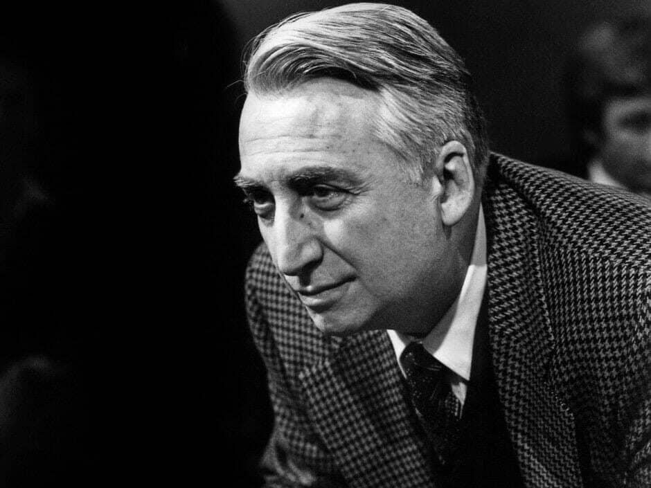 Roland Barthes in a houndstooth jacket