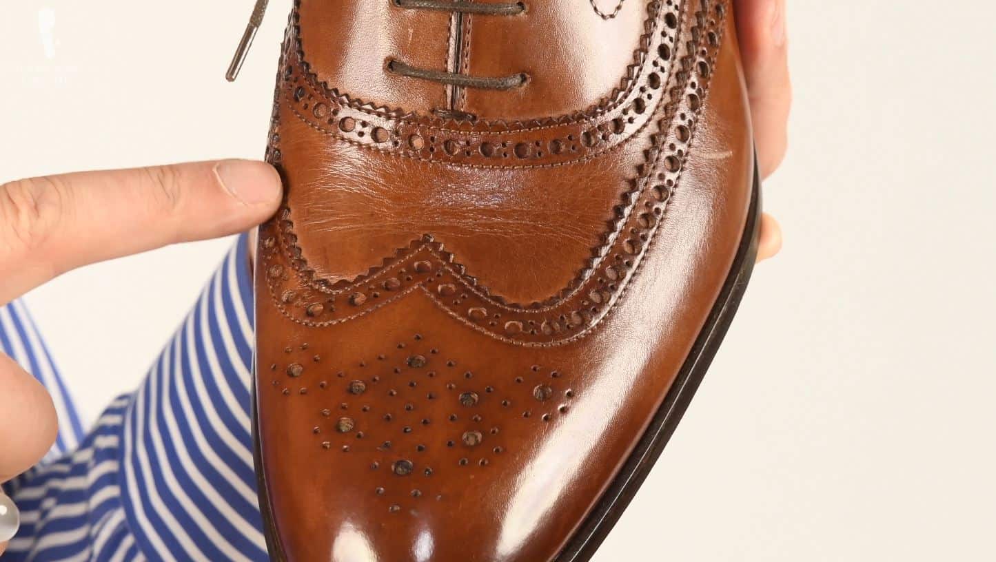 You may bring a shoe that you like and have your bespoke pair modeled after it