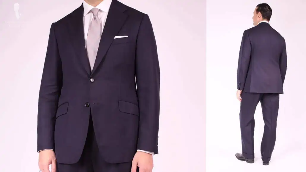 A single-breasted navy suit would get you a lot more wears even though they cost more and not regularly on sale