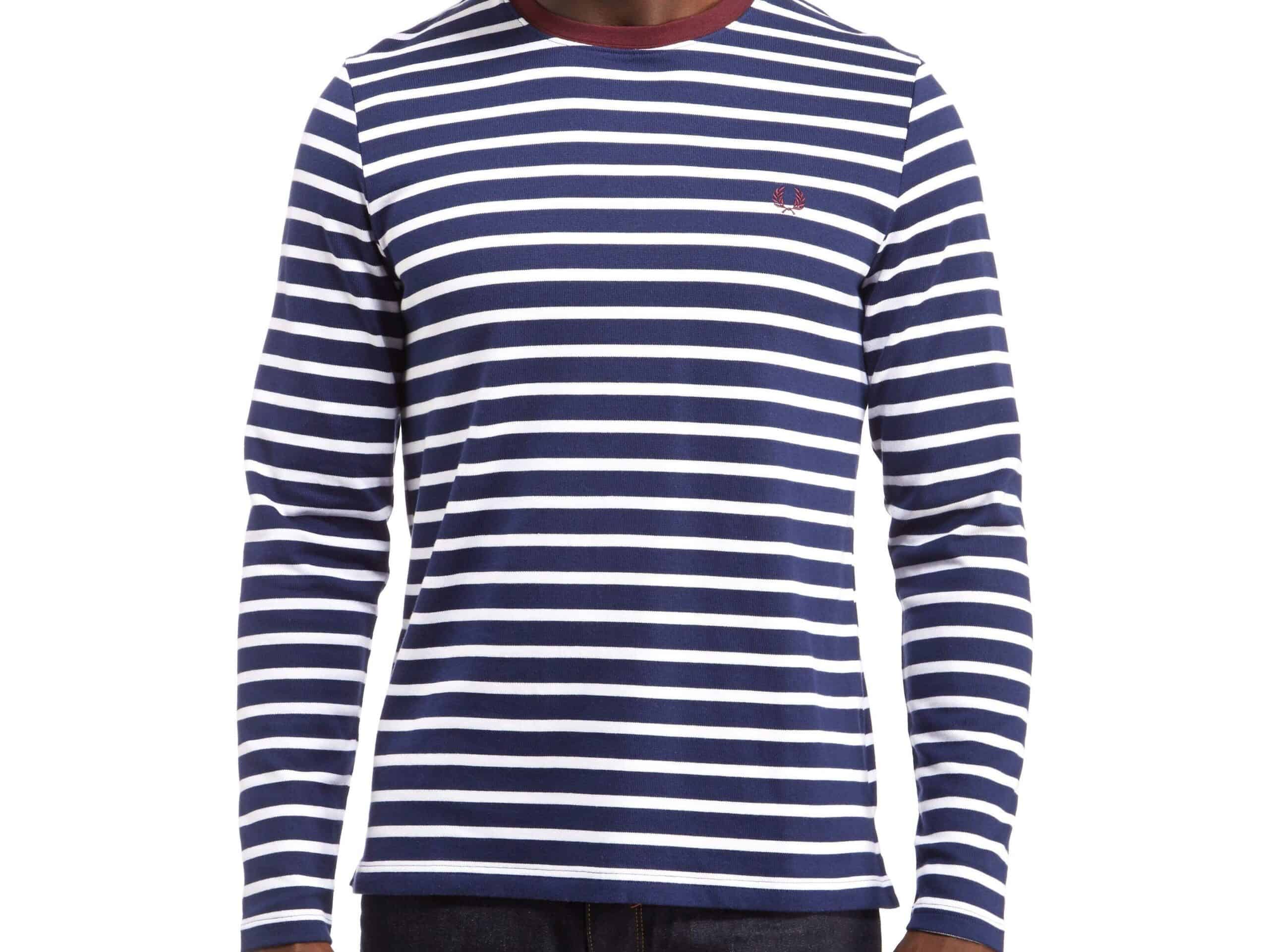 A long-sleeved shirt inspired by the original Breton style would be an easy way to incorporate stripes into your wardrobe.
