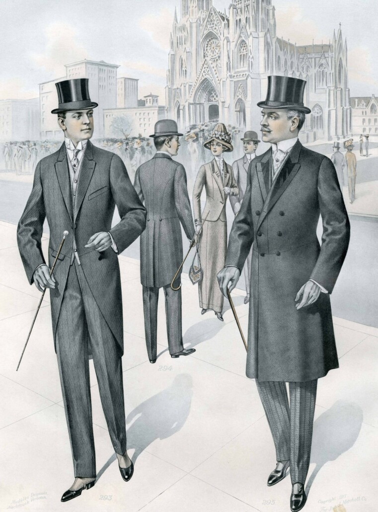 A group of businessmen at the turn of the 20th Century