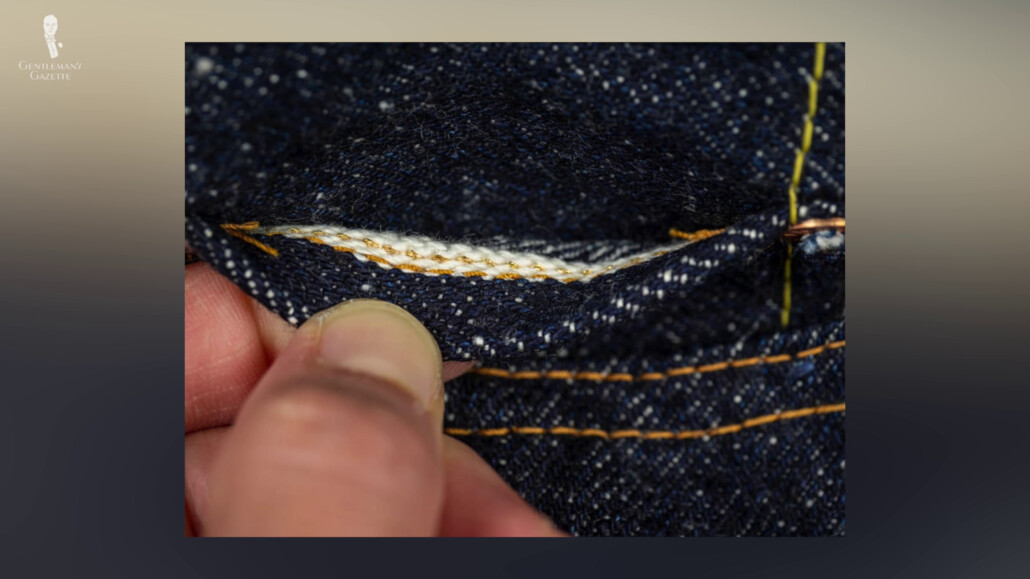 Cheap jeans are often flat and poorly designed they also come with low-quality stitching and cheap thread that would break easily.