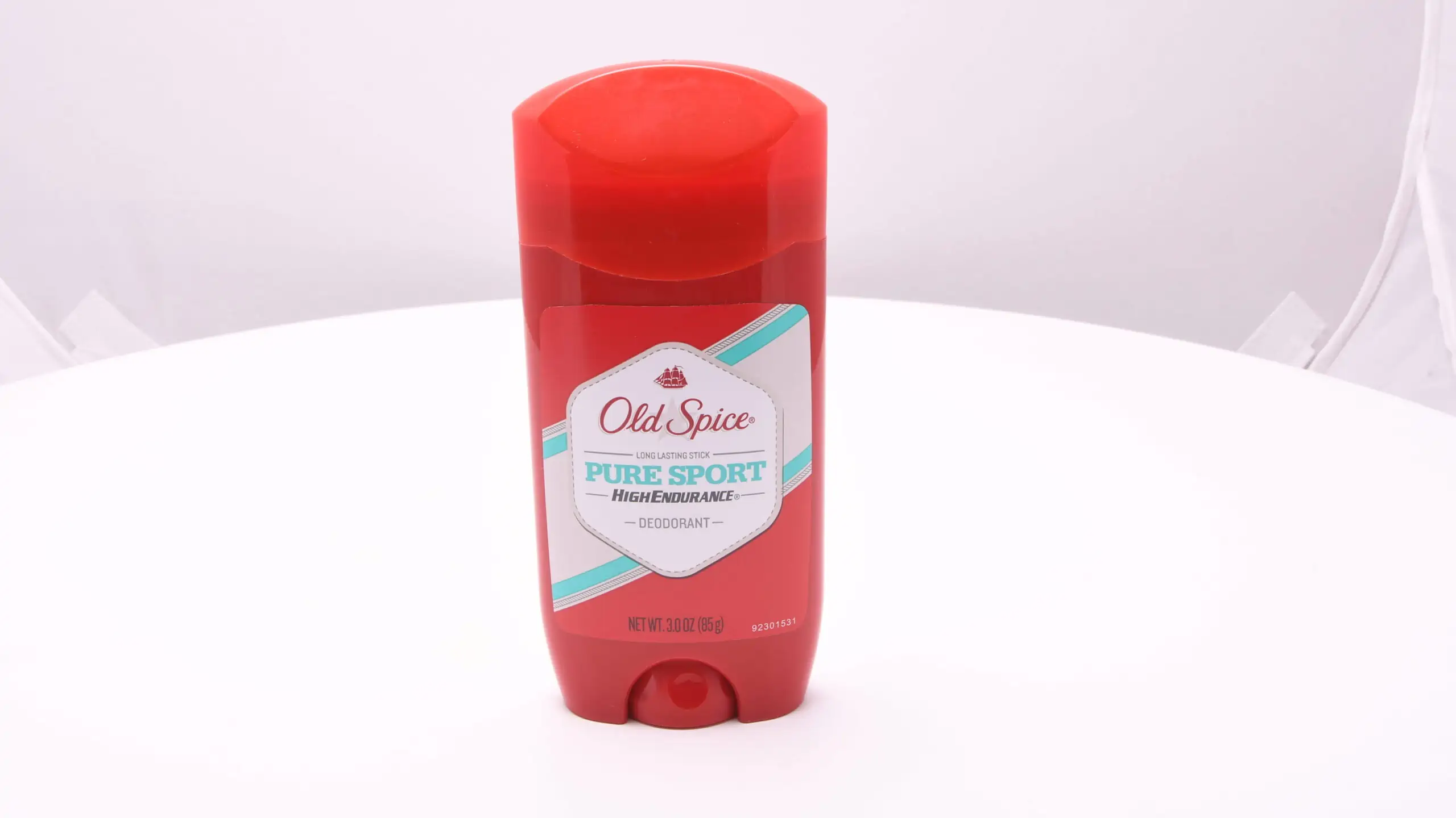 A typical example of solid-stick deodorant, from Old Spice.