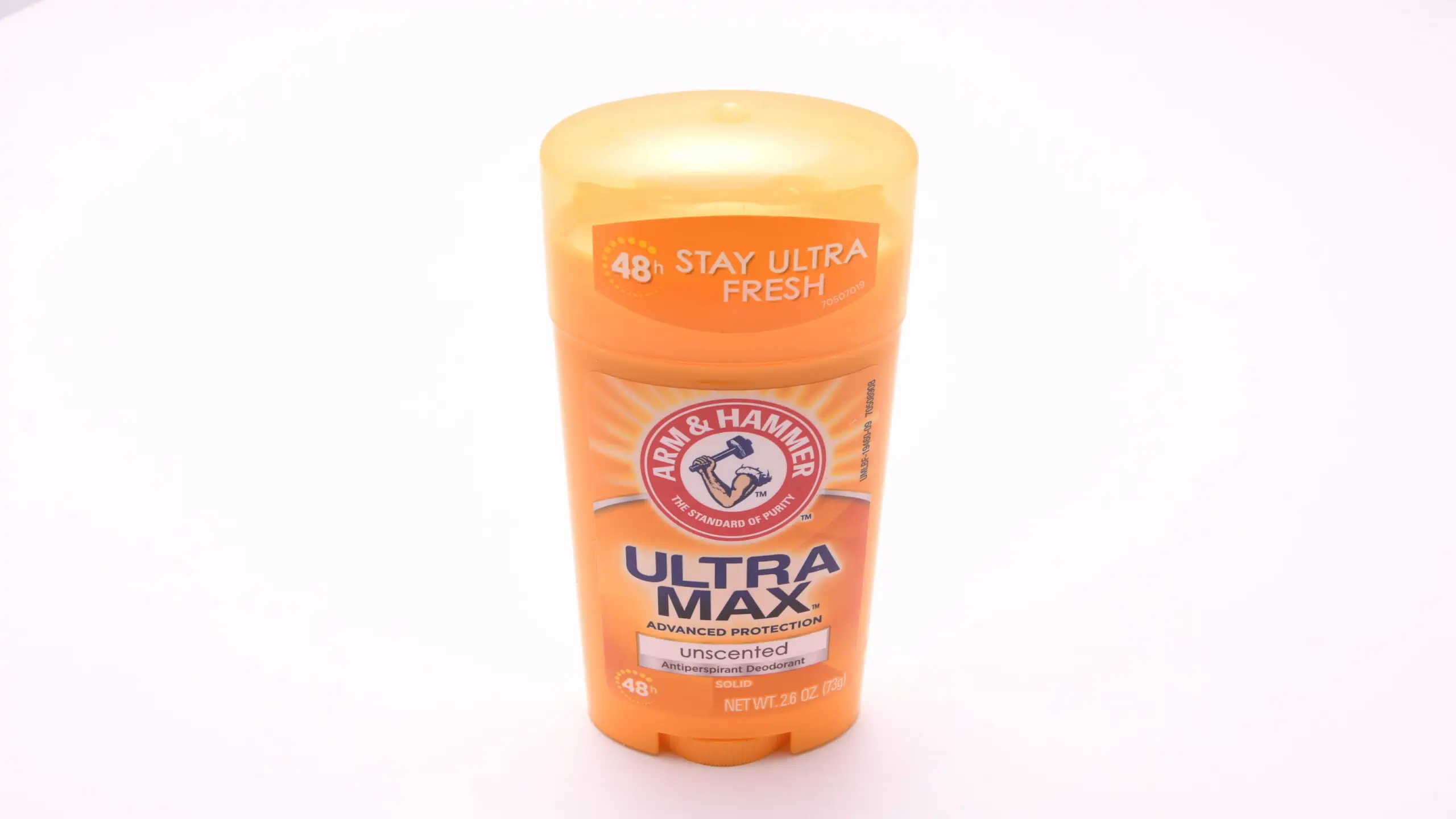 A combination deodorant/antiperspirant from Arm & Hammer, marketed as "unscented."