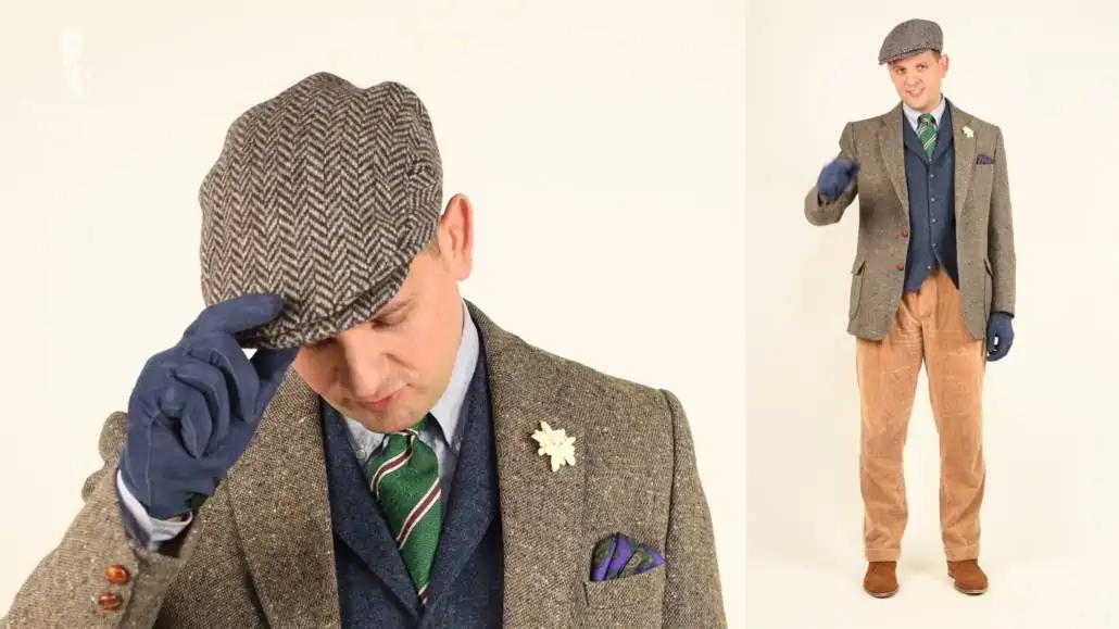Flat caps and newsboy caps are an easy entry and usually comes in Earth colors.