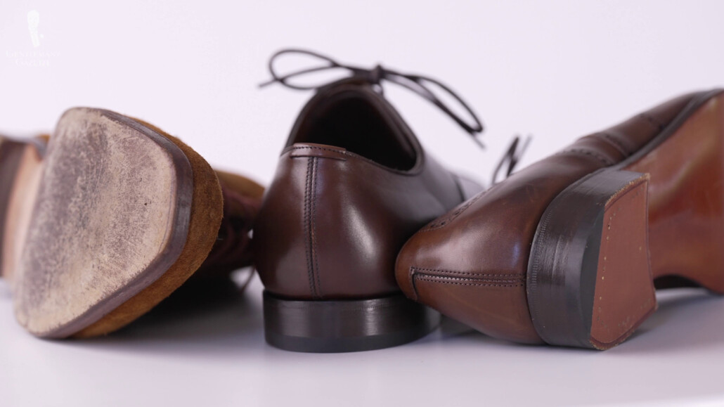 The heel is not shaped in a particularly elegant way.