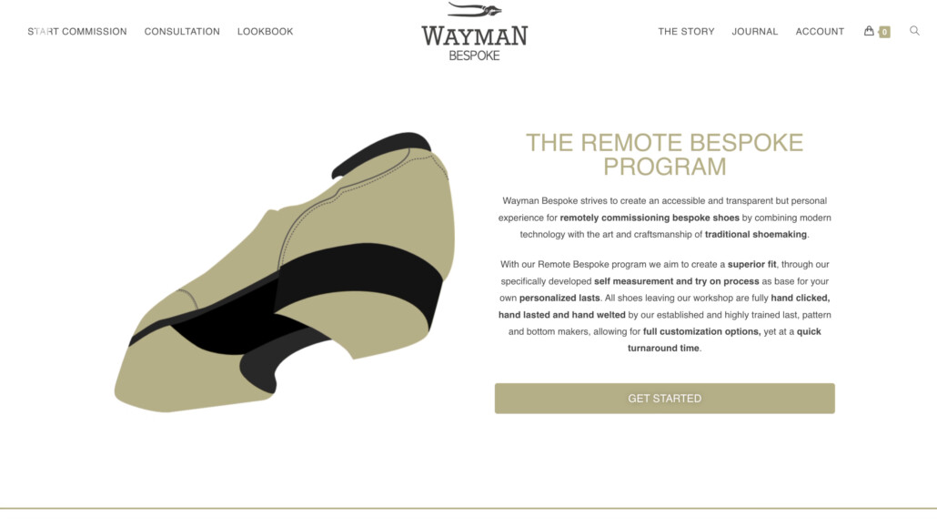 Wayman Bespoke is a company that is based in Asia that offers remote bespoke programs.