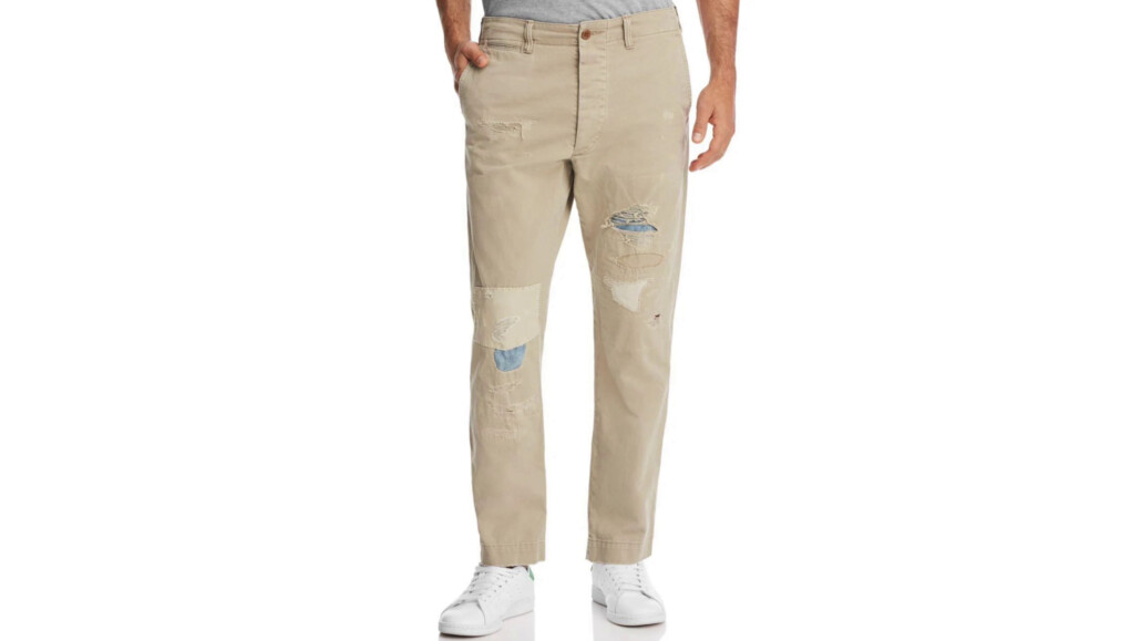 Worn trousers can sometimes add a lived-in charm with casual trousers.