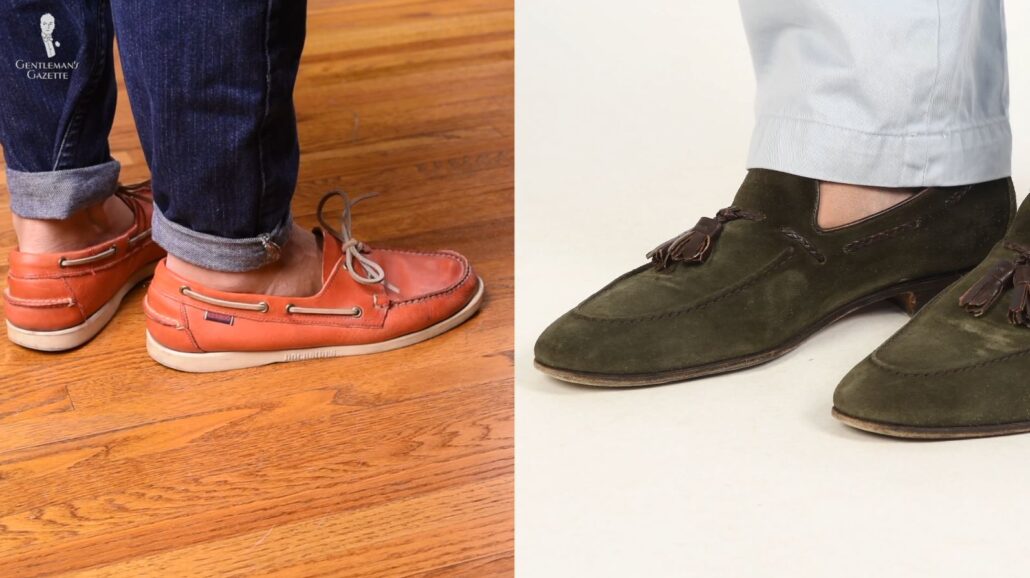 The dress sneaker is under the same type of footwear as casual loafers or boat shoes