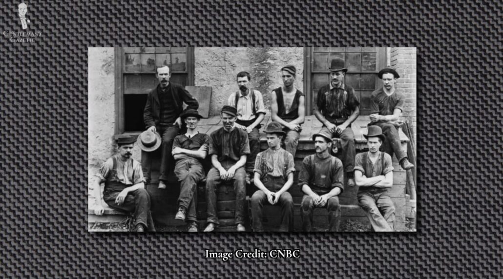Laborers in the 1890s [Image Credit: CNBC]