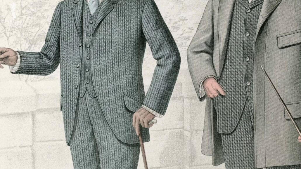 Lounge suits were considered a more casual outfit for gentlemen in the past