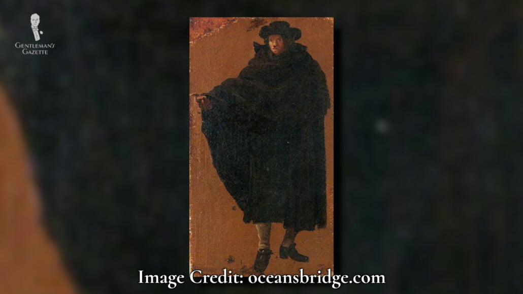 Overcoats Acted As Protection For Mens Clothes From Mud Dirt Rain And Splashing Overcoats acted as protection for men's clothing from mud, dirt, rain, and splashing while keeping them warm at the same time.
