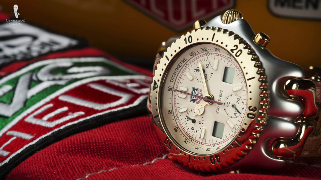 TAG Heuer claimed that the "S/el" could be worn with a tuxedo or a suit. [Image Credit: TAG Heuer]