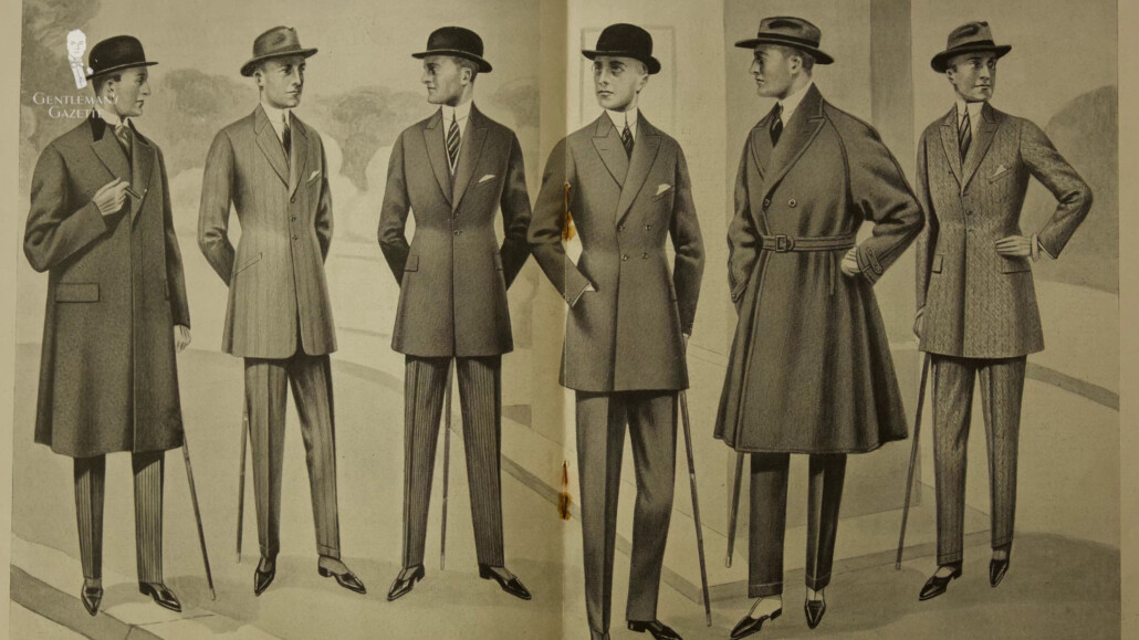 With the change of jacket styles, coat styles started to change too.