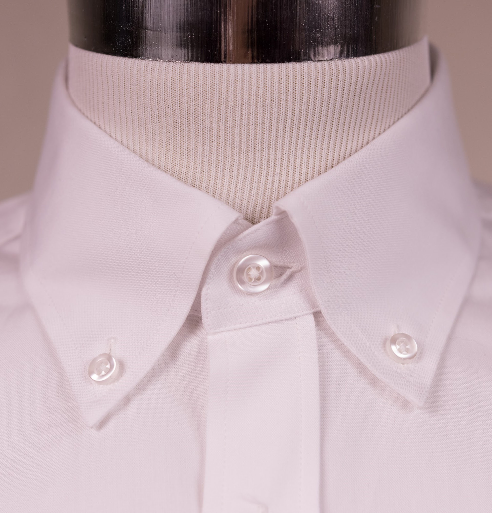 Button Down shirt collars typically do not look good with Half Windsor Knots