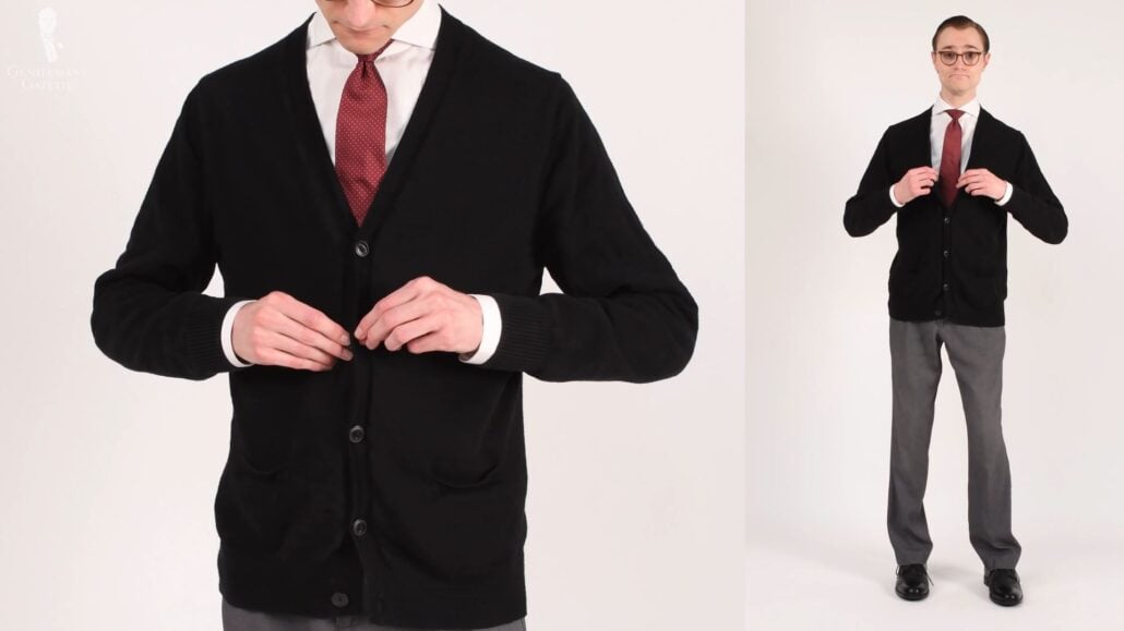 Preston in a casual Kingsmen-inspired look