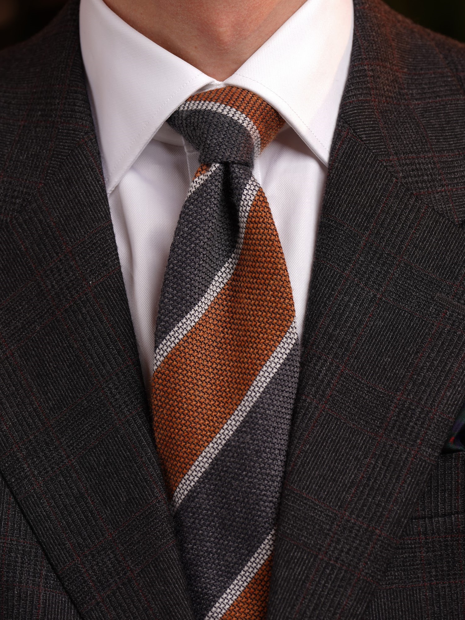 The Half Windsor Knot is somewhere between the Four In Hand and Full Windsor styles