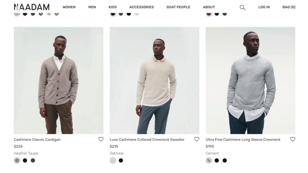 There are brands like Naadam that try to show you what can be done at the lower end of the price scale.