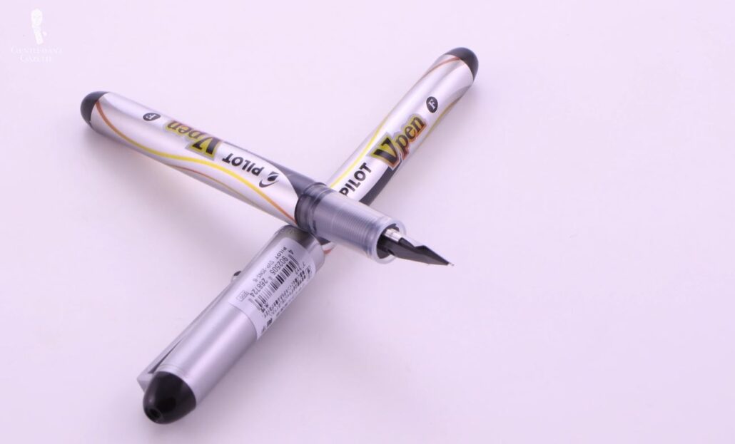 A unseemly fountain pen with a plastic feed