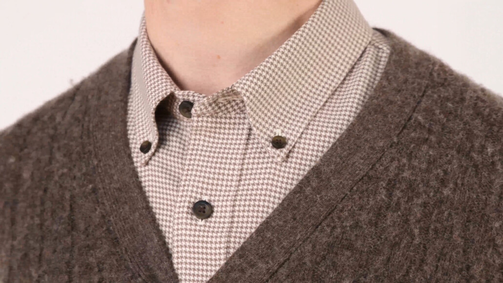 A button down collar is one of the best choices for your flannel shirt