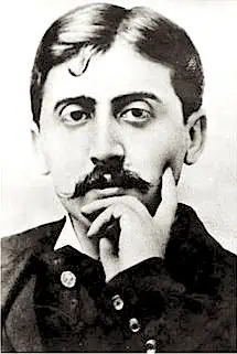 A photograph of Marcel Proust