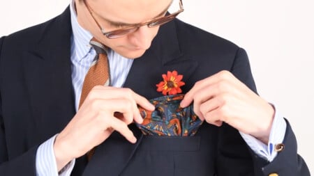 Preston Admires His Pocket Square Preston admires his pocket square