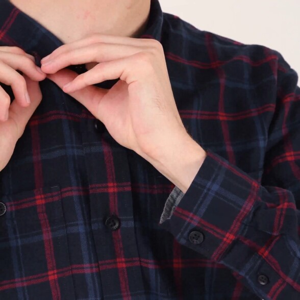Preston showcases how buttons are a more elegant choice for a flannel shirt