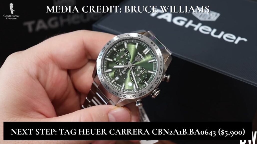 Tag Heuer Carrera chronograph watch [Image Credit: Bruce Williams]